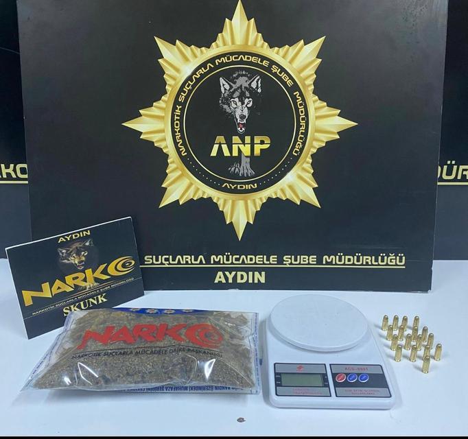 Aydın’da narkotik baskını: 150 gram skunk ile yakalandı