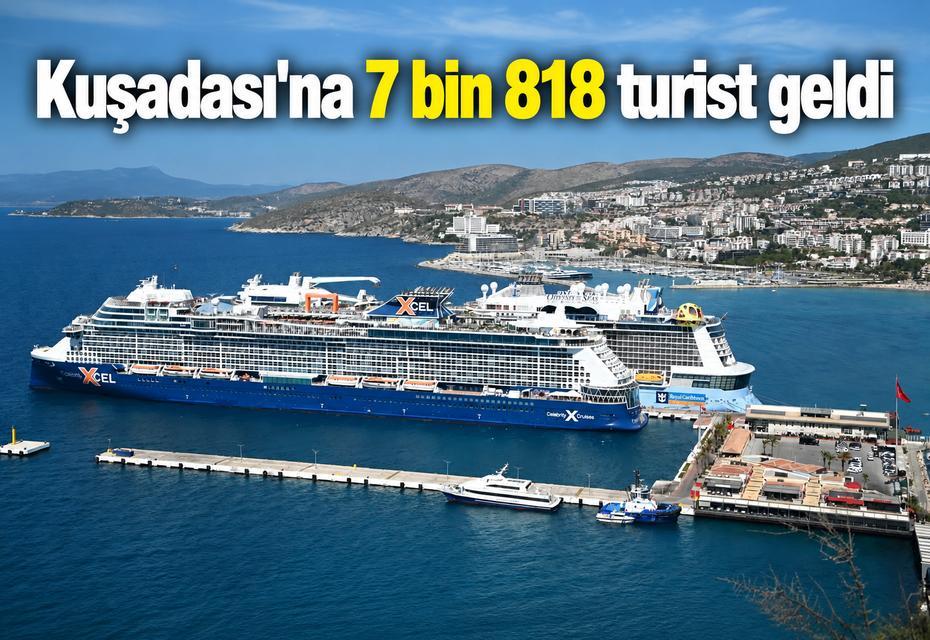 Kuşadası'na 7 bin 818 turist geldi
