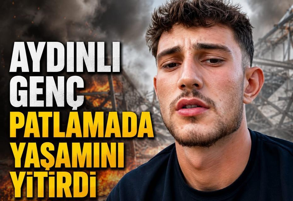 Aydınlı genç patlamada yaşamını yitirdi