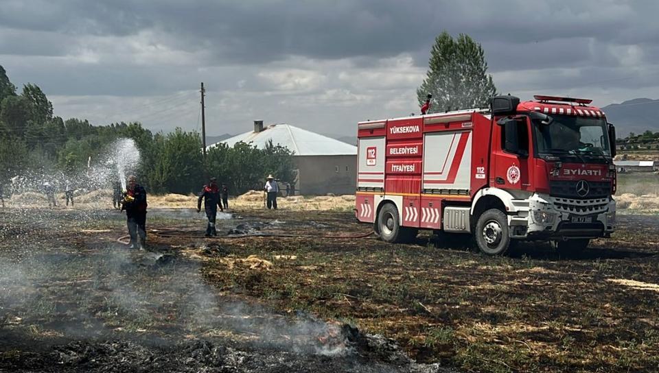 HAKKARİ'DE YAKLAŞIK BİN 500 BAĞ OT KÜL OLDU