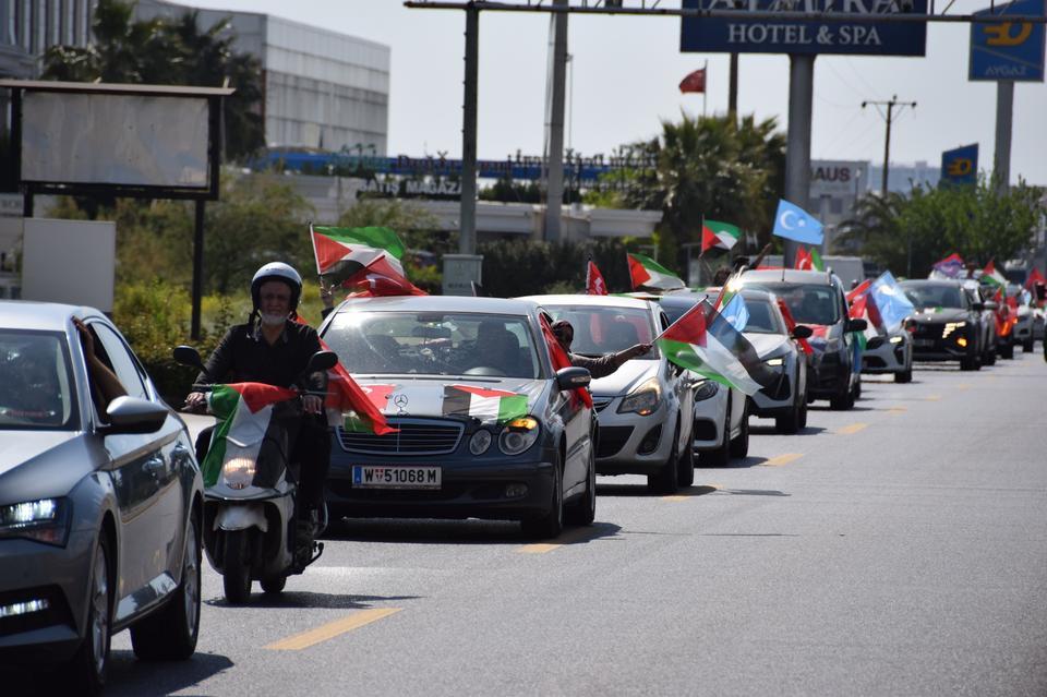 AYDIN'DA GAZZE İÇİN KONVOY DÜZENLENDİ