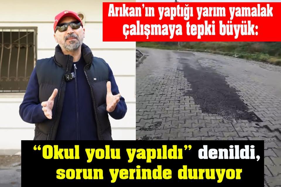 Söke'de “Okul yolu yapıldı” denildi, sorun yerinde duruyor