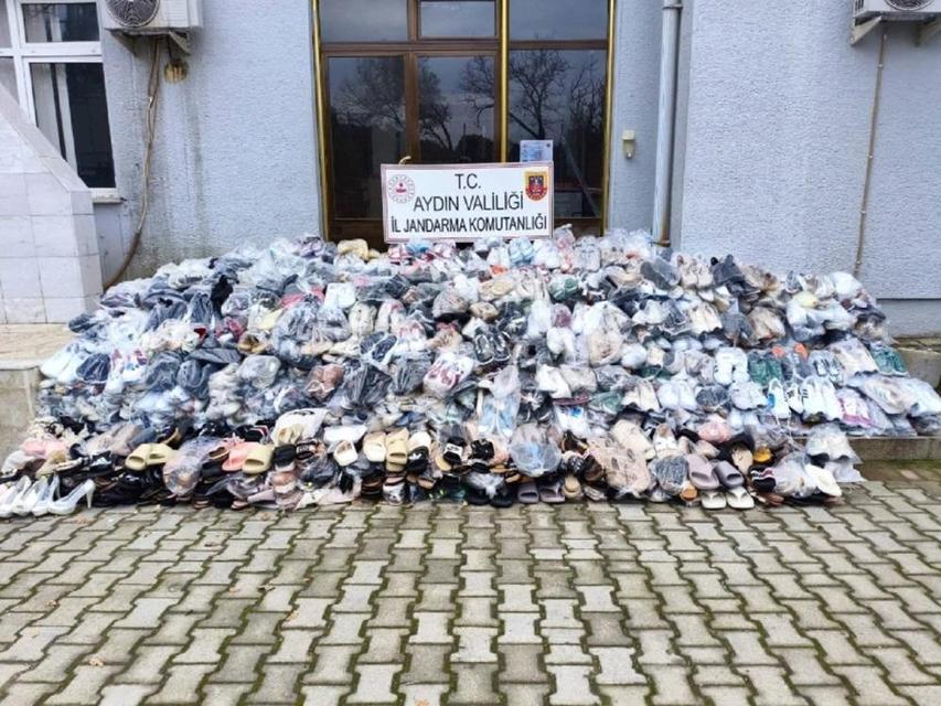Aydın’da kaçak ayakkabı operasyonu