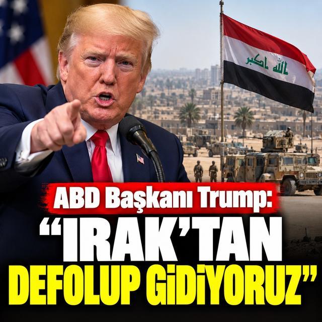 ABD Başkanı Trump: "Irak’tan defolup gidiyoruz"