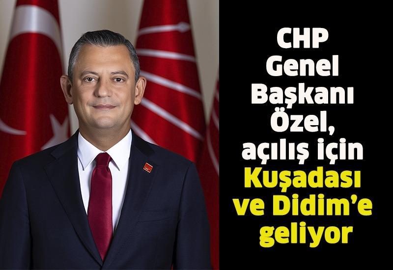CHP Genel Başkanı Özel Aydın’a geliyor