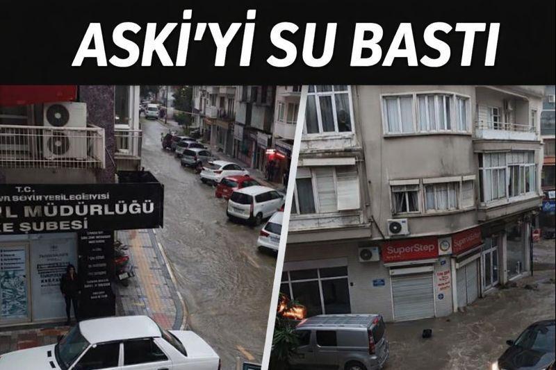 ASKİ’yi su bastı