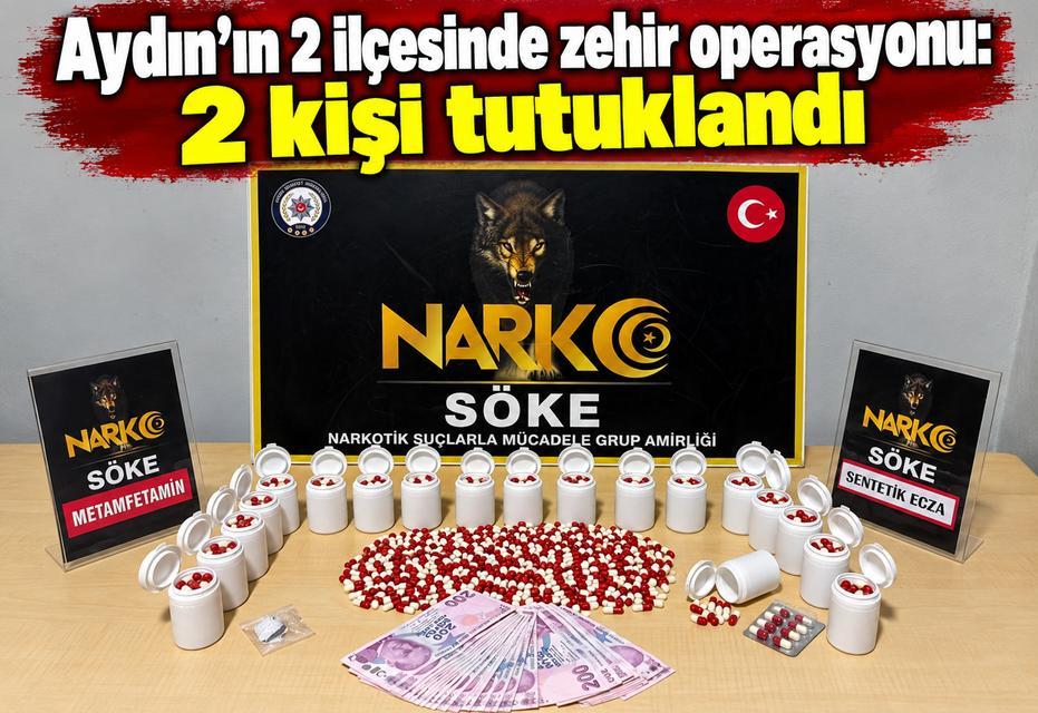 Aydın'ın 2 ilçesinde zehir operasyonu: 2 kişi tutuklandı