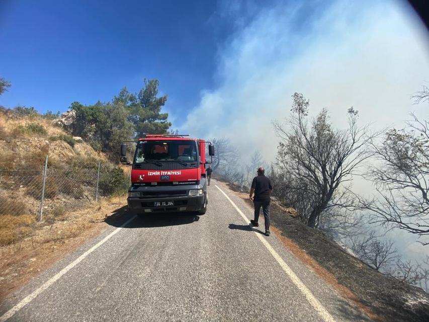 İzmir yanıyor: Havadan ve karadan müdahale başladı