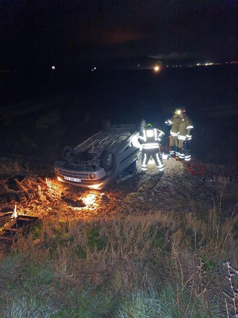 Tek taraflı trafik kazası: 1 yaralı