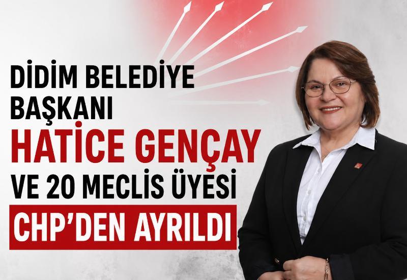 Didim Belediye Başkanı Hatice Gençay ve 20 meclis üyesi CHP’den ayrıldı