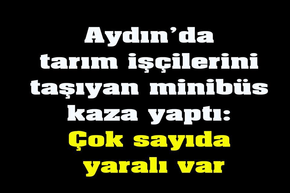 Aydın’da tarım işçileri kaza yaptı: Çok sayıda yaralı var