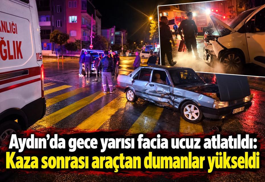 Aydın’da gece yarısı facia ucuz atlatıldı