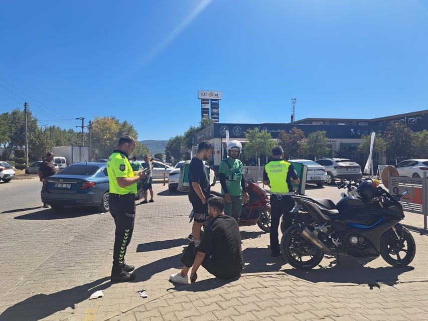 Aydın plakalı motosikletin sürücüsü yaralandı