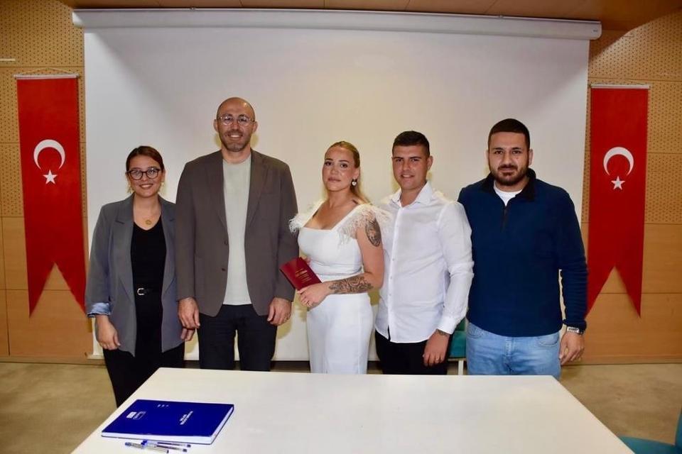 Germencik'te bir yılda 310 çift mutluluğa ‘evet' dedi