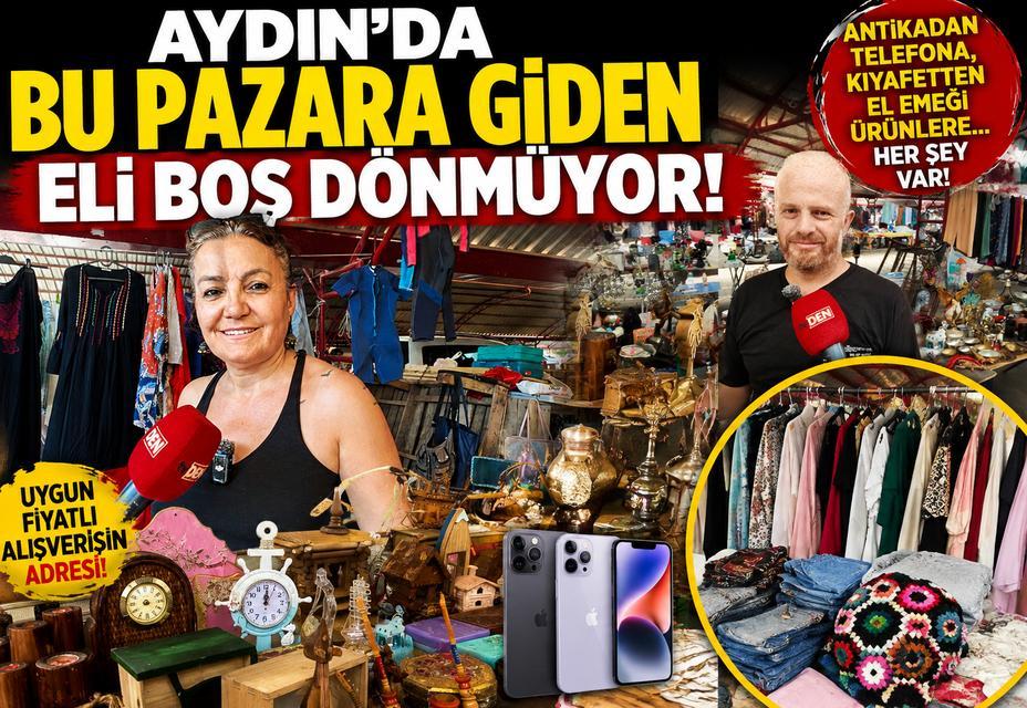 Aydın’da bu pazara giden eli boş dönmüyor!