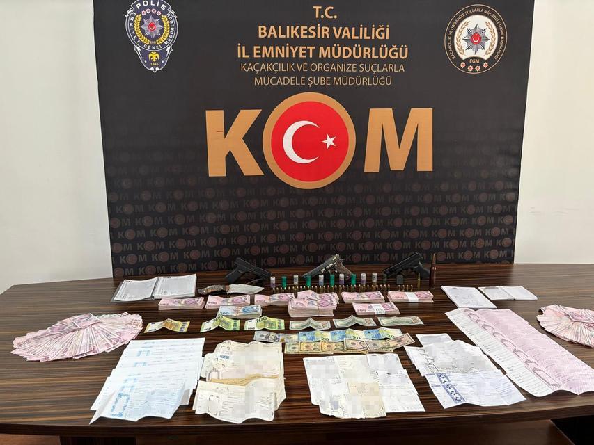 Balıkesir'de organize suç örgütü operasyonu