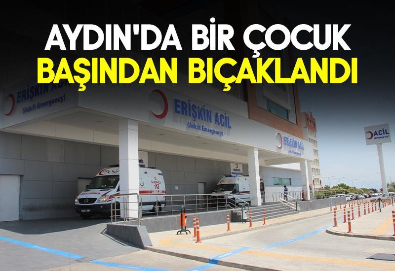 Aydın'da bir çocuk başından bıçaklandı