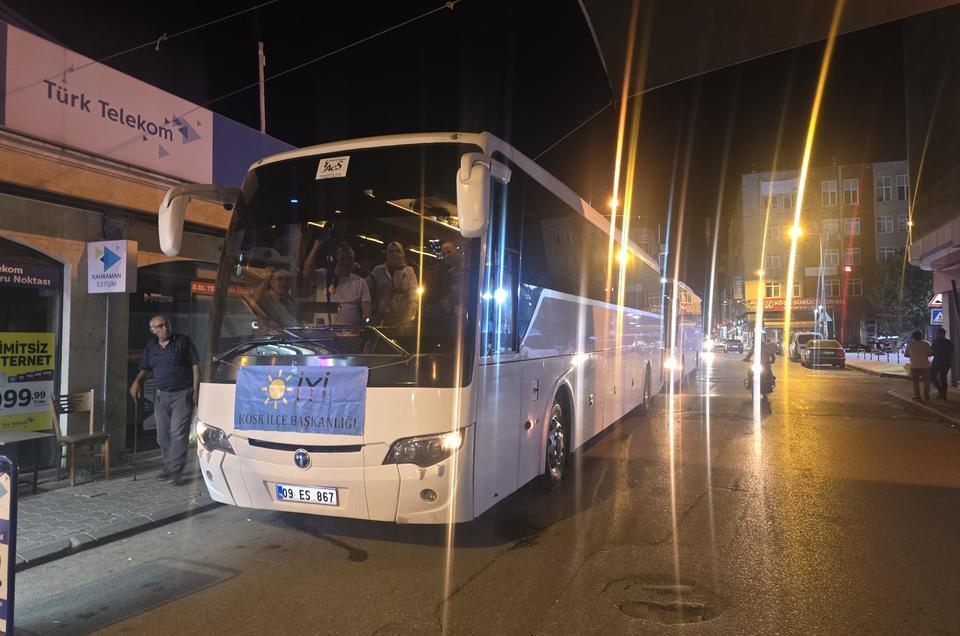 Köşk’ten Ankara’daki “Bayrak Mitingi’ne” yoğun destek
