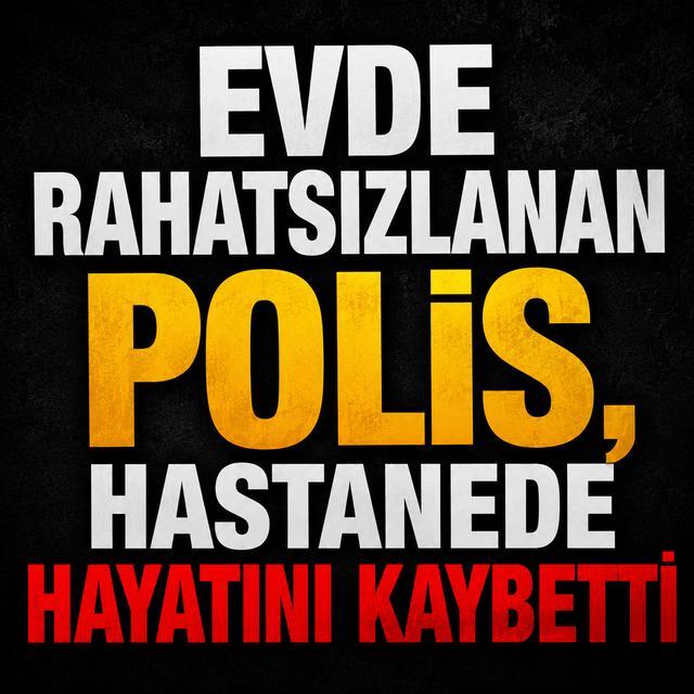 Evde rahatsızlanan polis, hastanede hayatını kaybetti