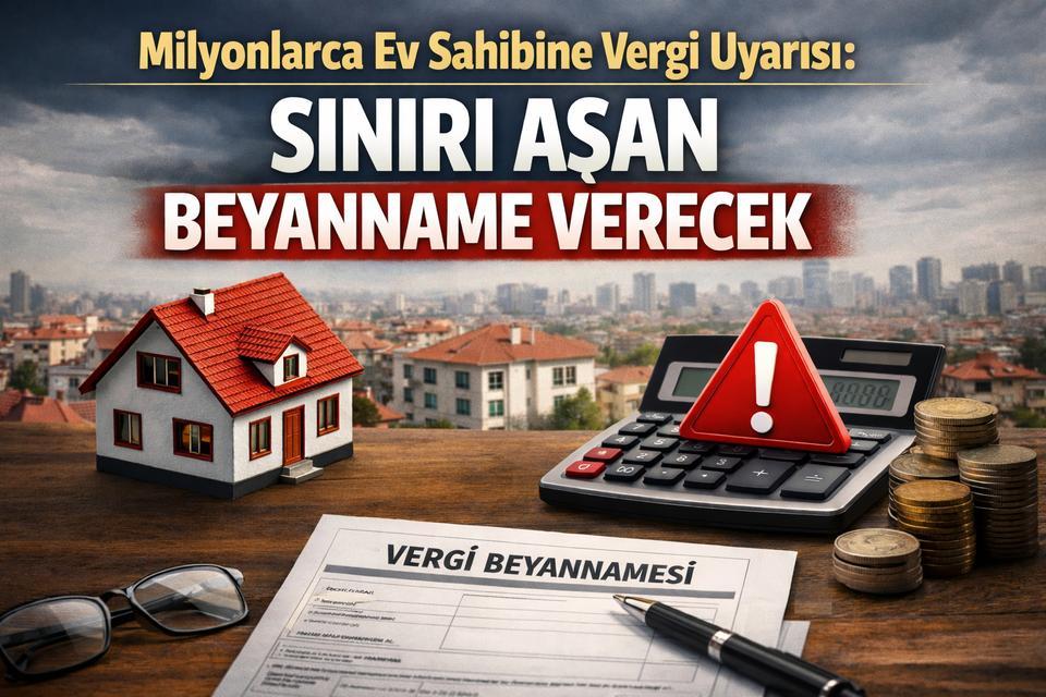 Milyonlarca ev sahibine vergi uyarısı: Sınırı aşan beyanname verecek