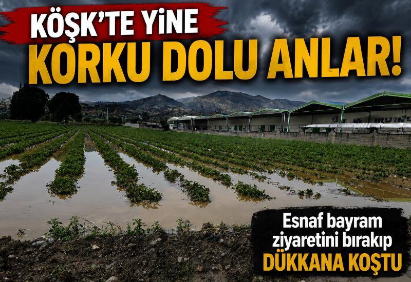 Köşk’te yine korku dolu anlar: Esnaf bayram ziyaretini bırakıp dükkana koştu