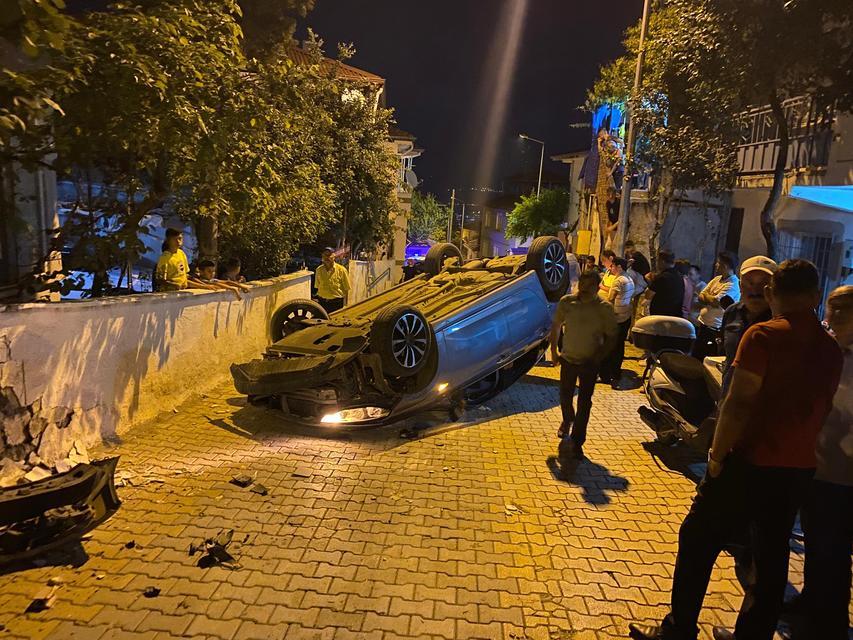 Otomobil takla attı: 2 yaralı