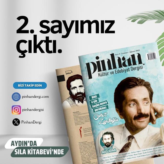 Aydın’dan yükselen bir ses: Pinhan Dergisi 2. sayısıyla raflarda