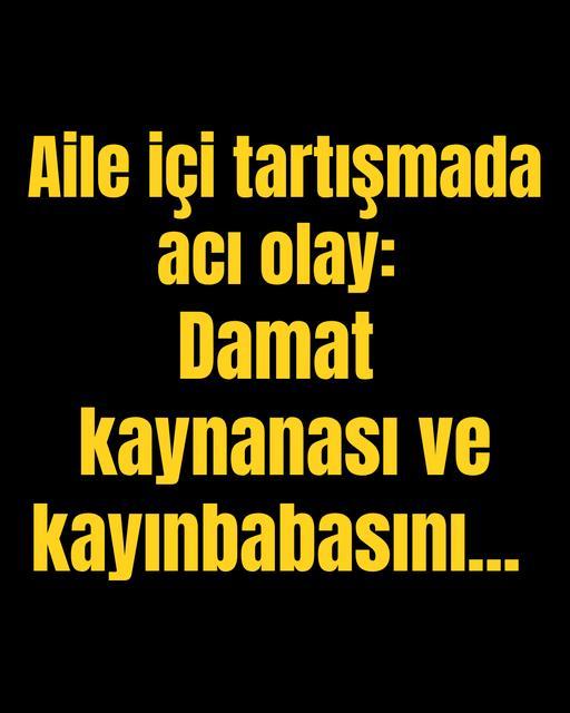 Aile içi tartışmada acı olay