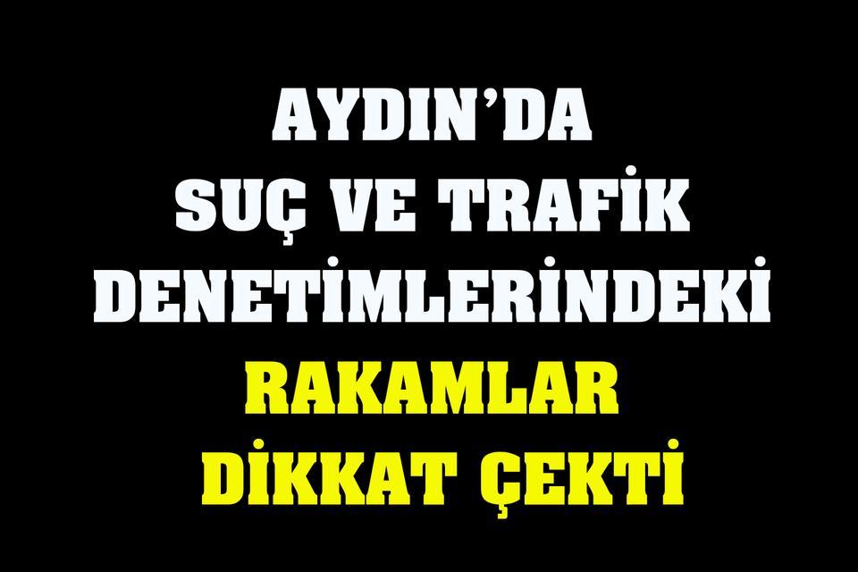 Aydın’da suç ve trafik denetimlerindeki rakamlar dikkat çekti