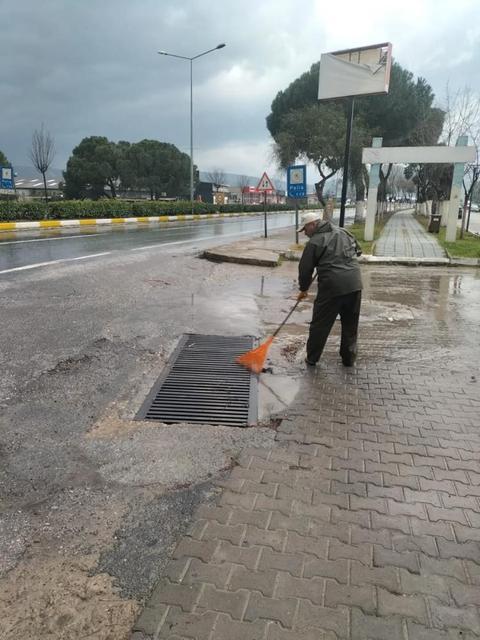 Germencik Belediyesi'nden sağanak yağışa karşı önlem