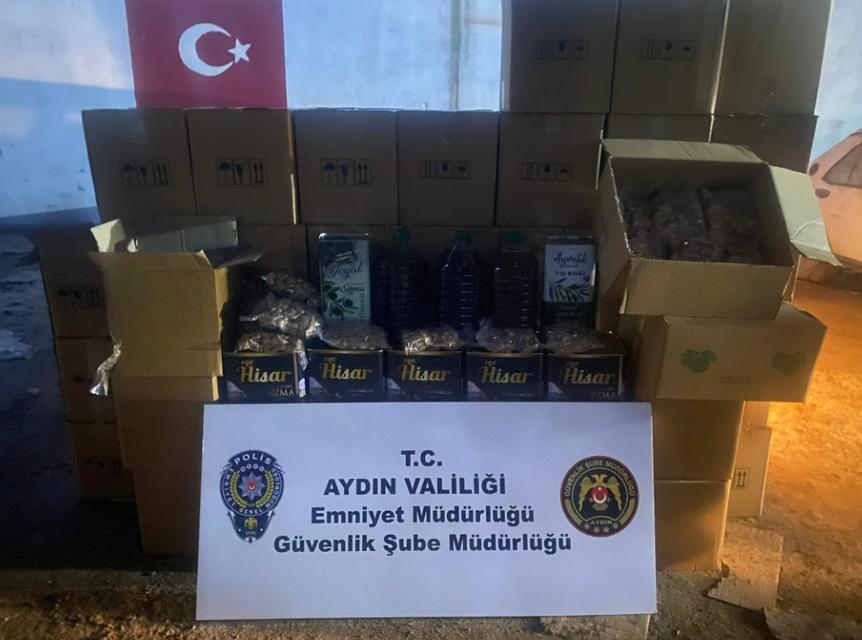Aydın'da 385 litre tağşiş zeytinyağı ele geçirildi