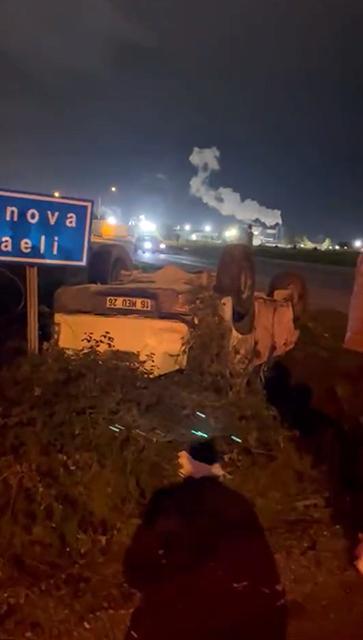 Otomobil takla attı: 2 yaralı