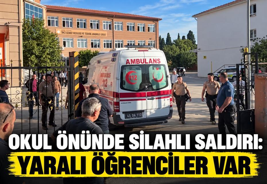Okul önünde silahlı saldırı: Yaralı öğrenciler var
