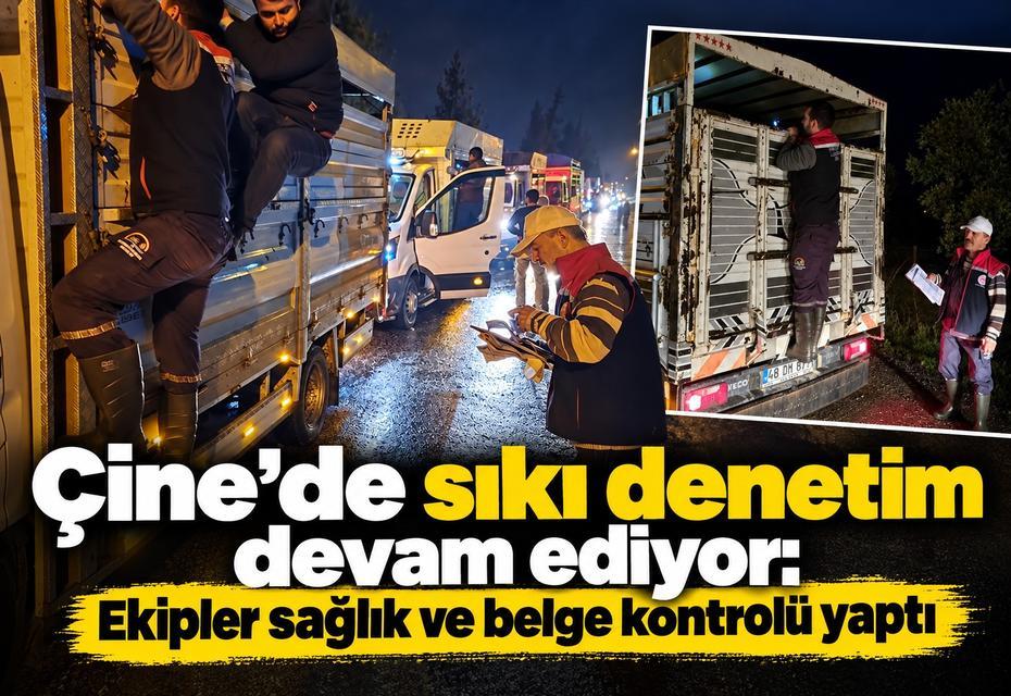 Çine’de sıkı denetim devam ediyor