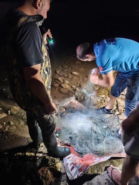 Didim'de sahipsiz balık ağlarına el konuldu