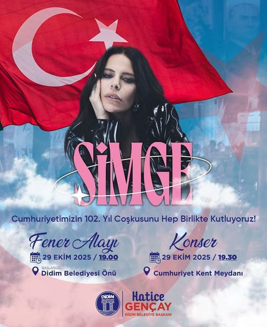 Didim'de 29 Ekim Cumhuriyet Bayramı Simge konseriyle kutlanacak