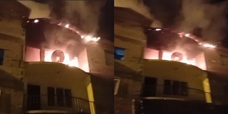 3 katlı bina alevlere teslim oldu