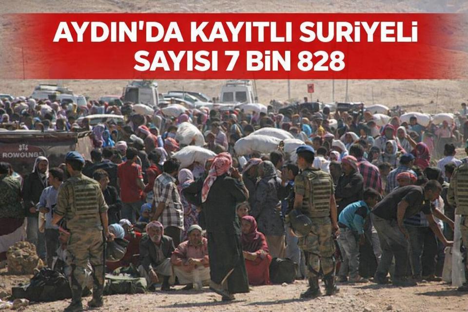 Aydın’da kayıtlı suriyeli sayısı 7 bin 828