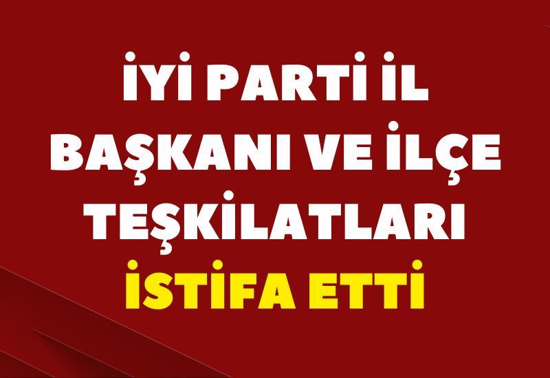 İYİ Parti İl Başkanı ve ilçe teşkilatları istifa etti