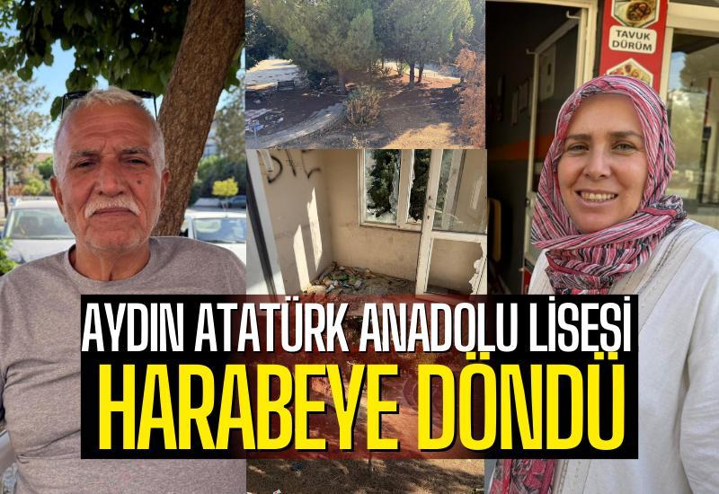 Aydın Atatürk Anadolu Lisesi harabeye döndü
