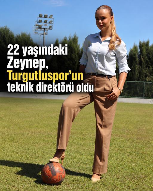 22 yaşındaki Zeynep, Turgutluspor'un teknik direktörü oldu