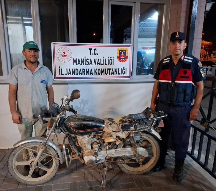 5 yıldır aranan çalıntı motosiklet Salihli’de bulundu