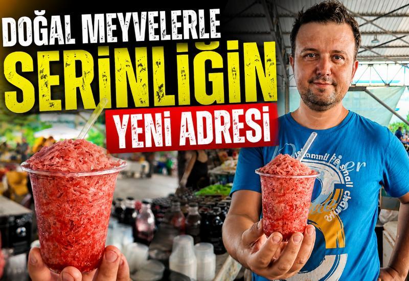Aydın pazarlarında yeni serinlik: Meyveli karlama ilgi görüyor