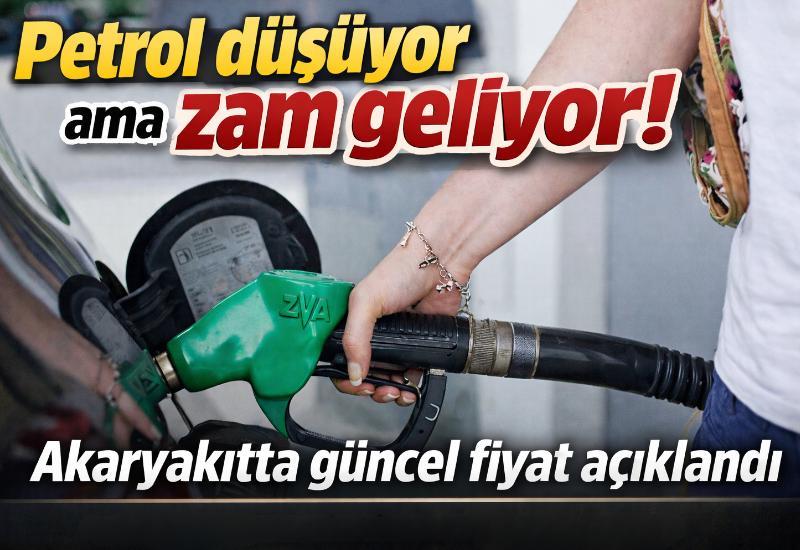 Petrol düşüyor ama zam geliyor! Akaryakıtta güncel fiyat açıklandı