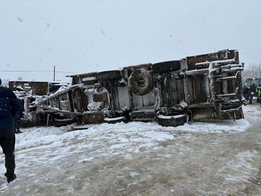 Kar yağışı kazayı beraberinde getirdi
