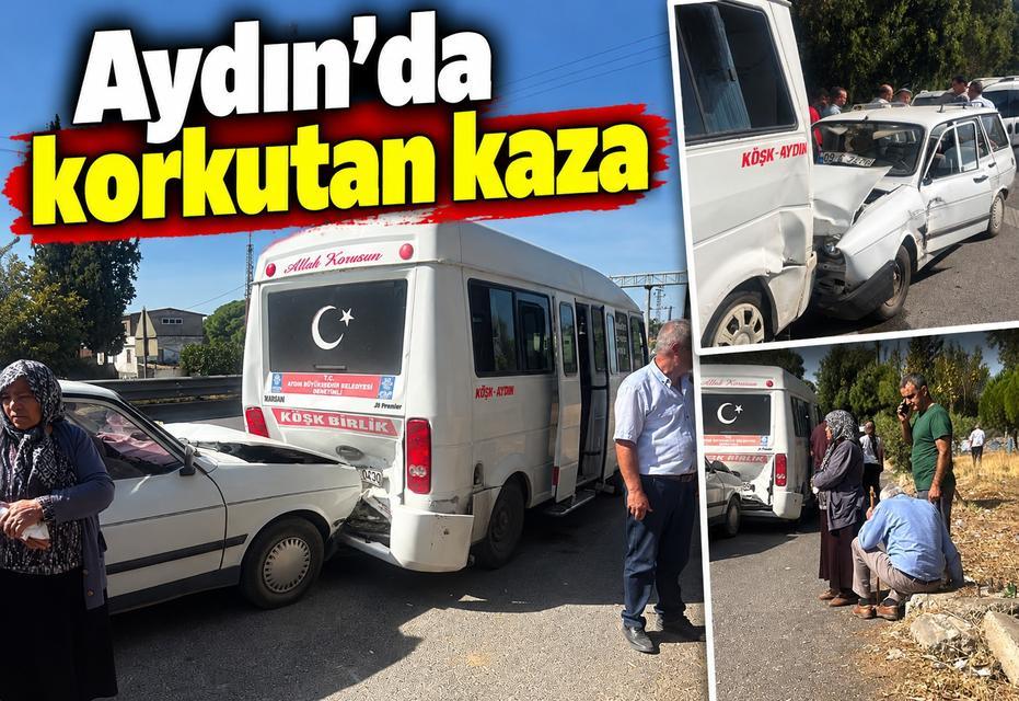 Aydın'da korkutan kaza