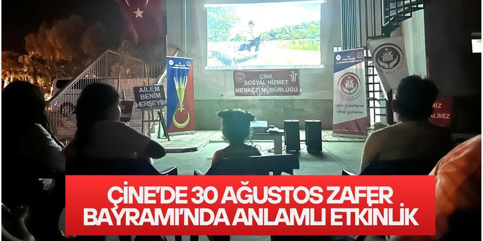 Çine’de 30 Ağustos Zafer Bayramı’nda anlamlı etkinlik