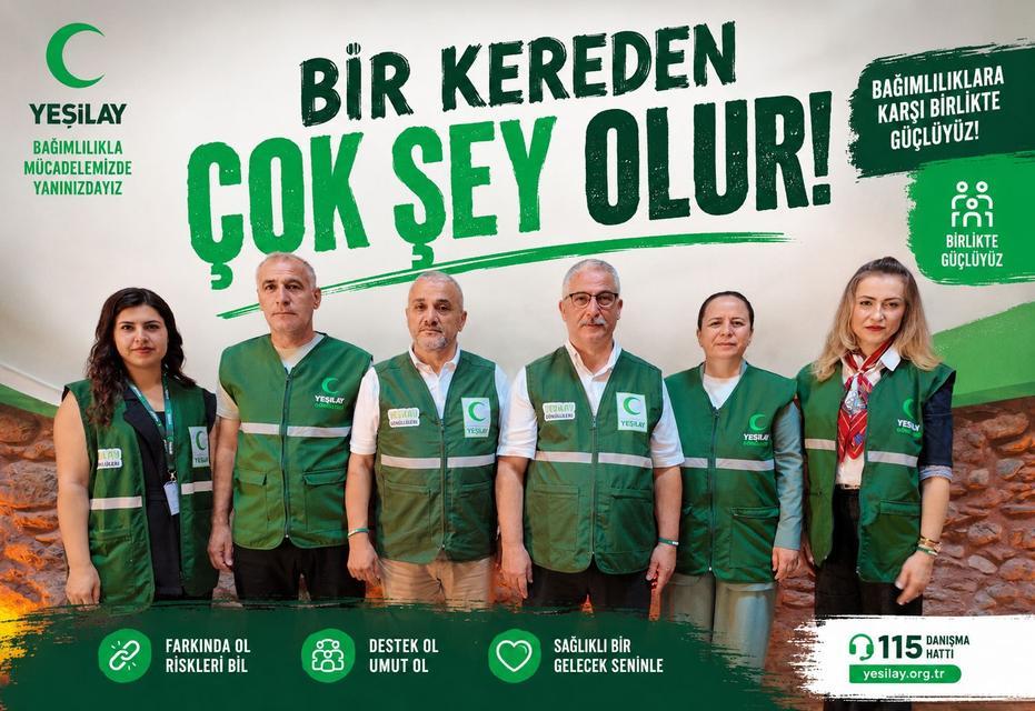 Yeşilay'dan “Bir kereden çok şey olur” çağrısı