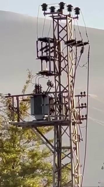 Elektrik trafosunda yangın paniği