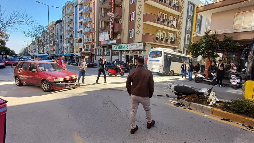 AYDIN'DA TRAFİK KAZASI: 2 YARALI